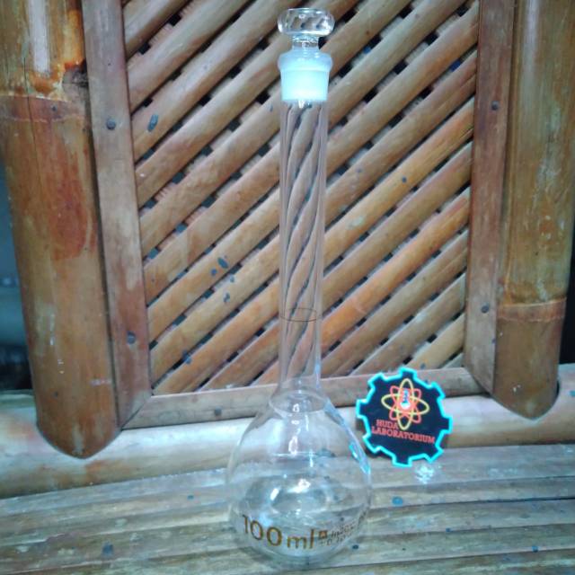 Labu ukur 100 ml A PYREX