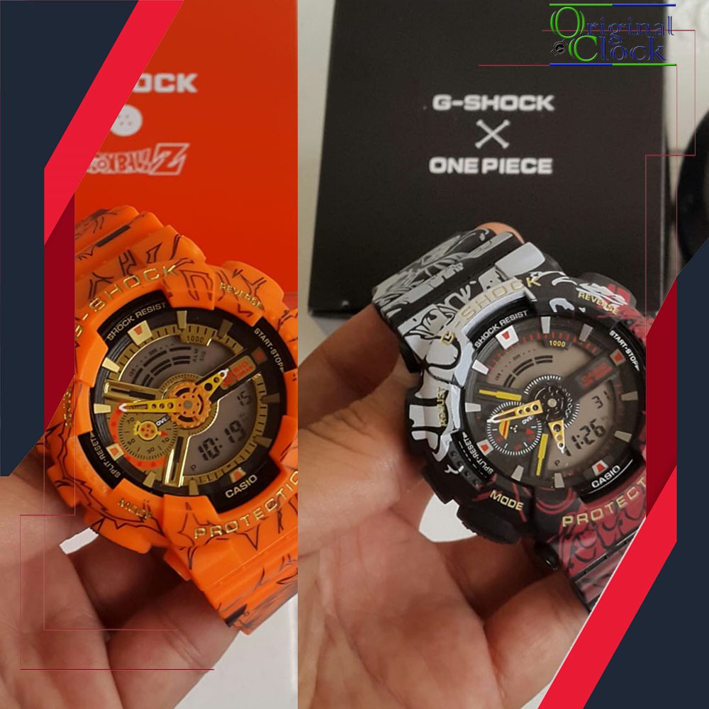 JAM TANGAN PRIA WANITA | RANTAI | KULIT | KARET | MURAH | PRIA [CASIO GSHOCK 110]  |  ONE PIECE & DR