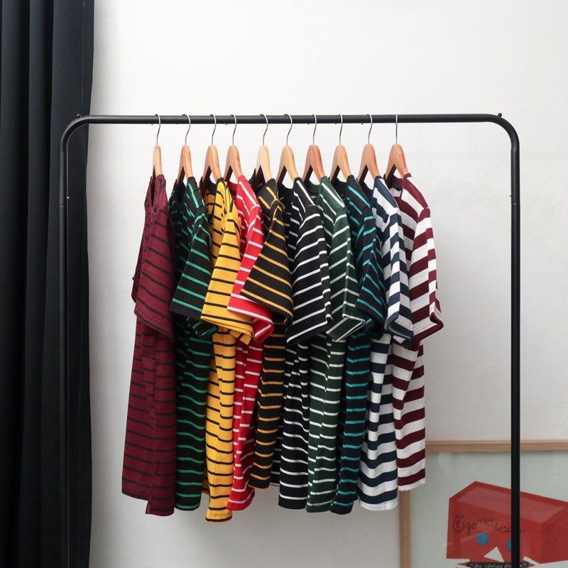 BASIE T-Shirt STRIPE BIG / Kaos garis besar /kaos salur distro premuim erigo