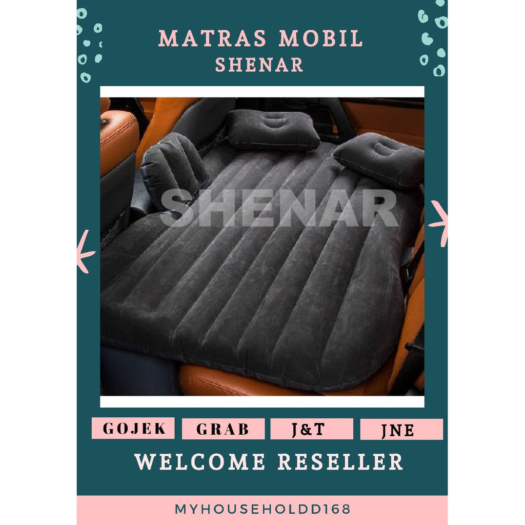 SHENAR Matras mobil angin bahan bludru Tempat Tidur Mobil/Car Matras merk SHENAR / Matras Mobil /Kasur Mobil /Free POMPA