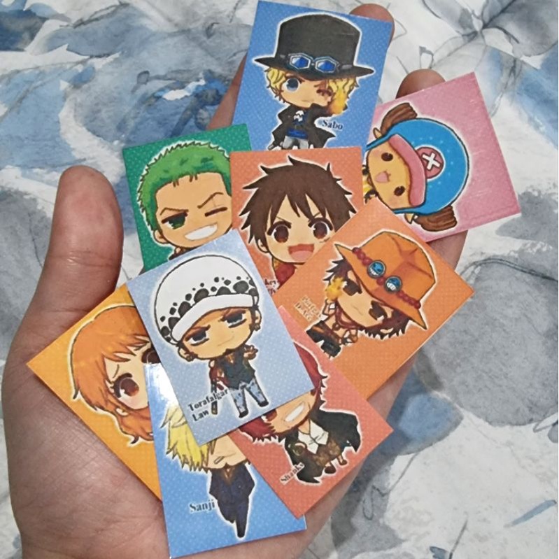 

9 pcs one piece sticker Waterproof Anti Air anime onepiece stiker