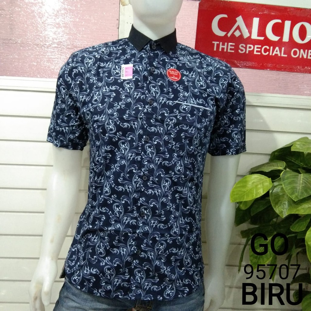 gof CALCIO SHIRT SLIMFIT Kemeja Cowok lengan pendek 100% original!