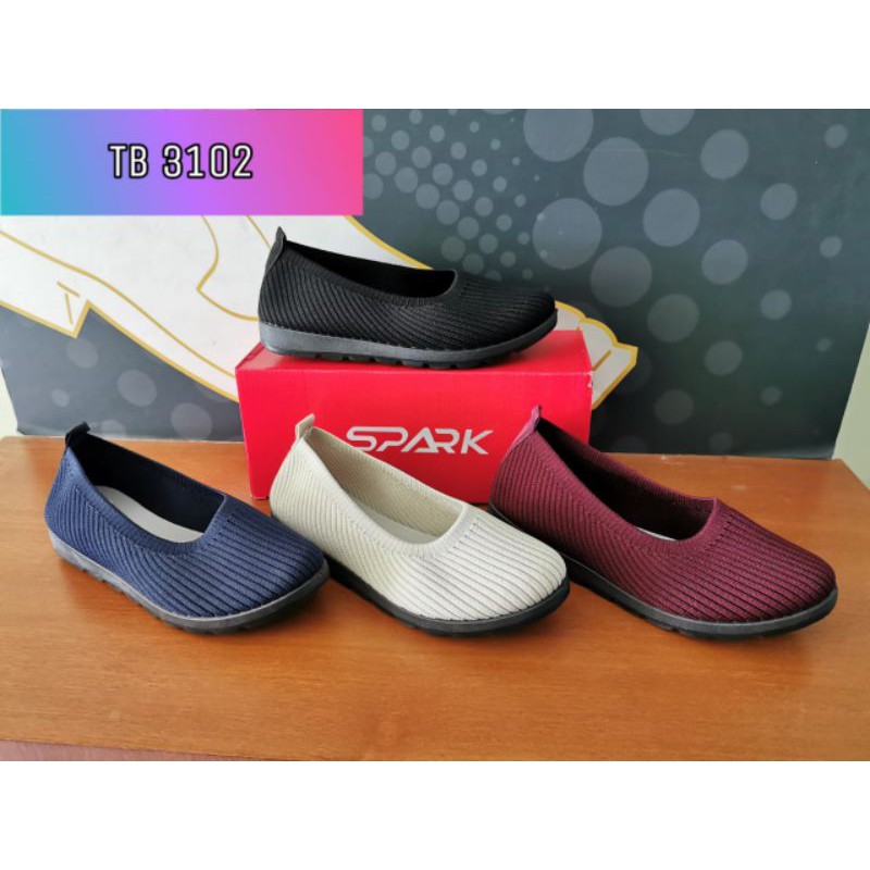 sepatu flat/sepatu rajut/sepatu slip on/sepatu spark/sepatu wanita/tb3102.