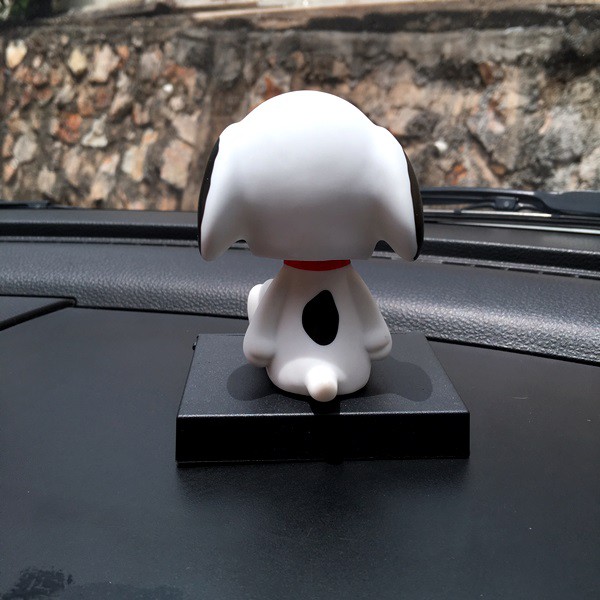 Boneka Figure Miniatur Pajangan Mobil Stand SNOOPY BELLE CHARLIE Goyang Kepala Shacking Head Toy