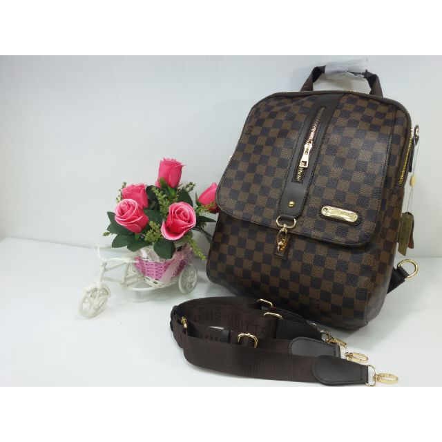 Tas Fashion Wanita/ Ransel LV resleting tengah