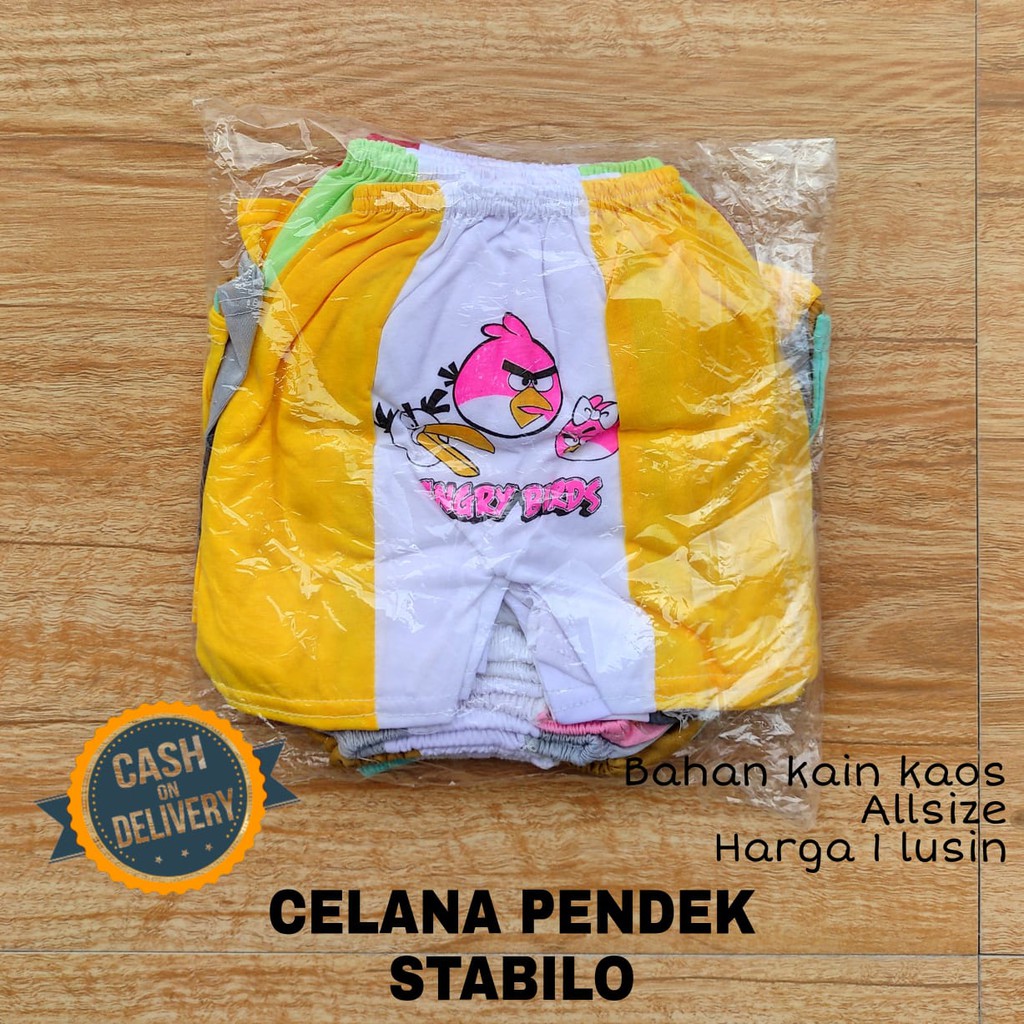 1 LUSIN (12 pcs) Celana bayi pendek STABILO