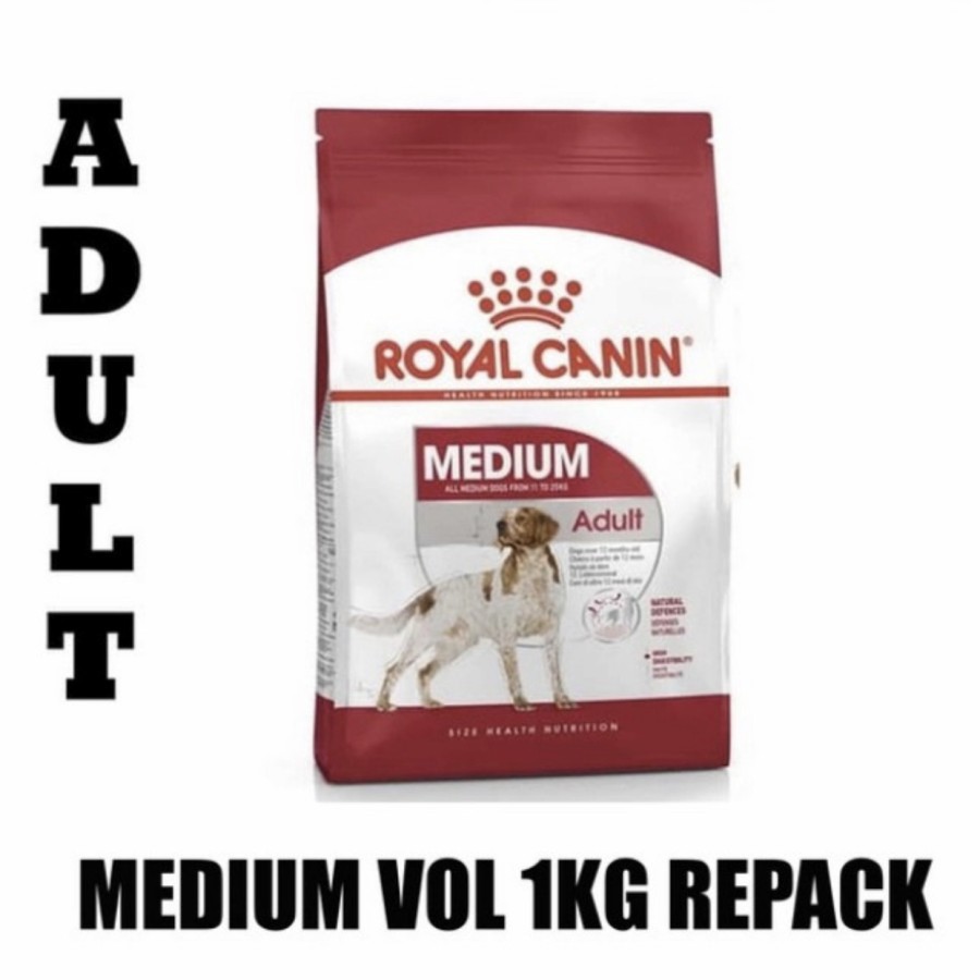 Royal canin dog food medium adult repack 1 kg