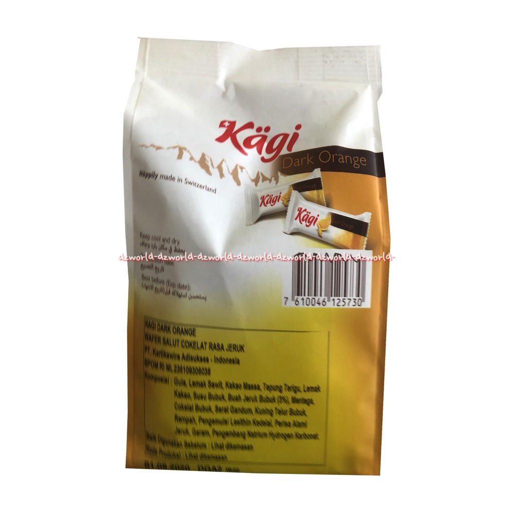 Kagi Dark Chocolate Hazelnut Dark Orange Cocoa Minis Coklat Kagi 125gr