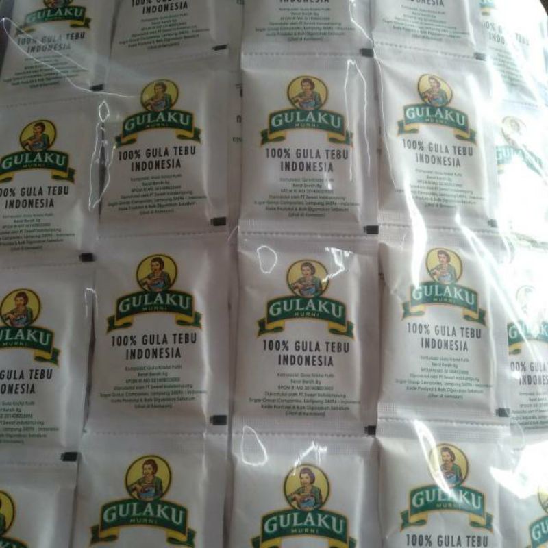 

GULAKU ISI 250 SACHET/75 Saset @8 GRAM STICK GULA PASIR STIK