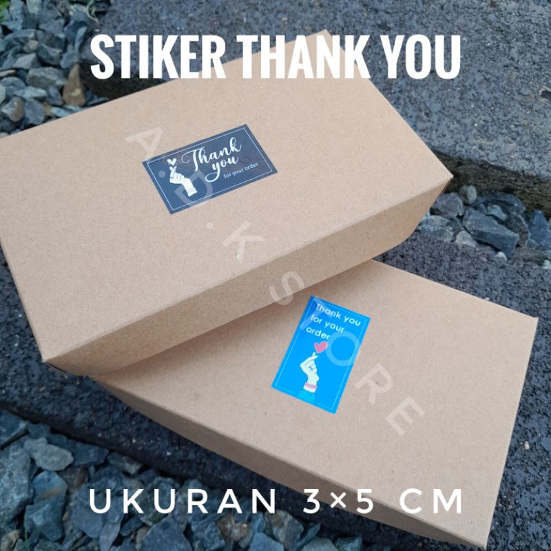 [5 pcs] STIKER THANK YOU (3×5 cm)