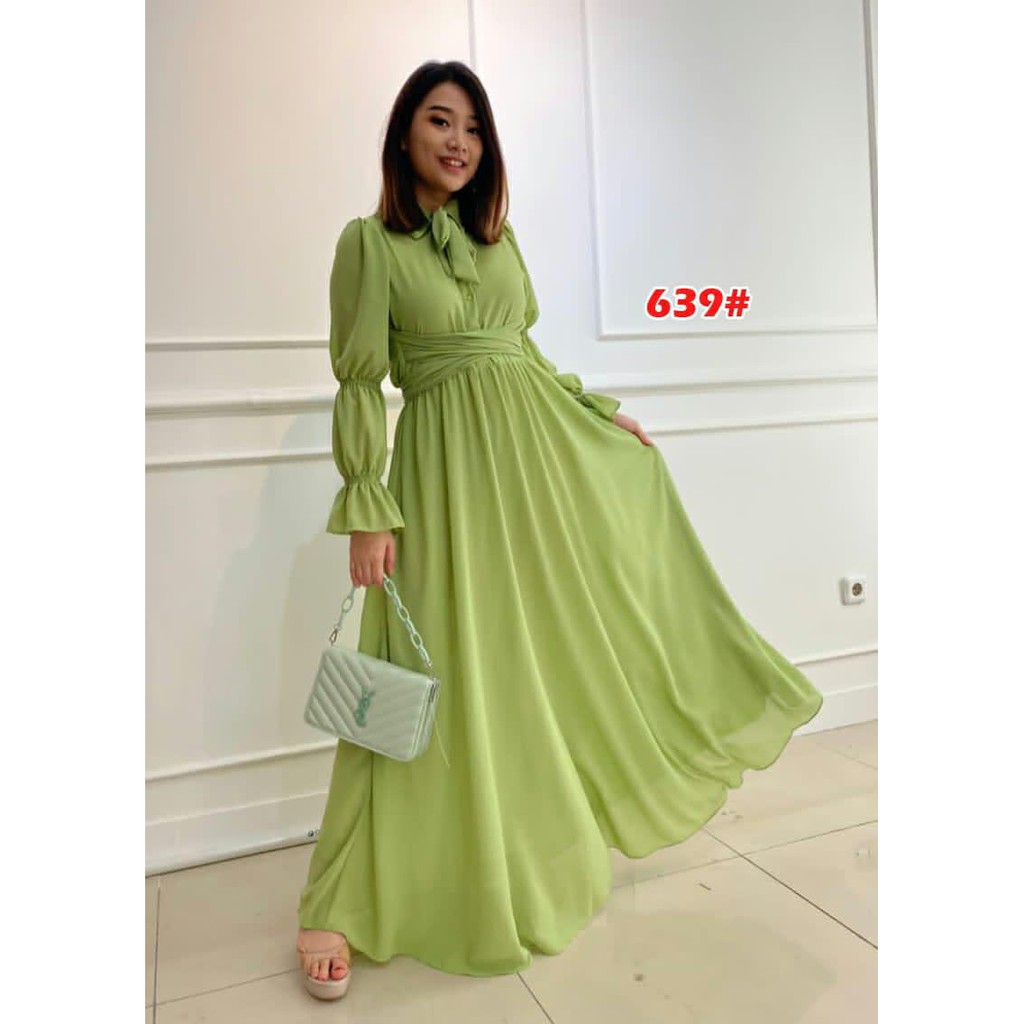 Gamis/ muslin  fashion muslim terbaru/Baju muslim wanita/Gamis Jessica Collection 639#