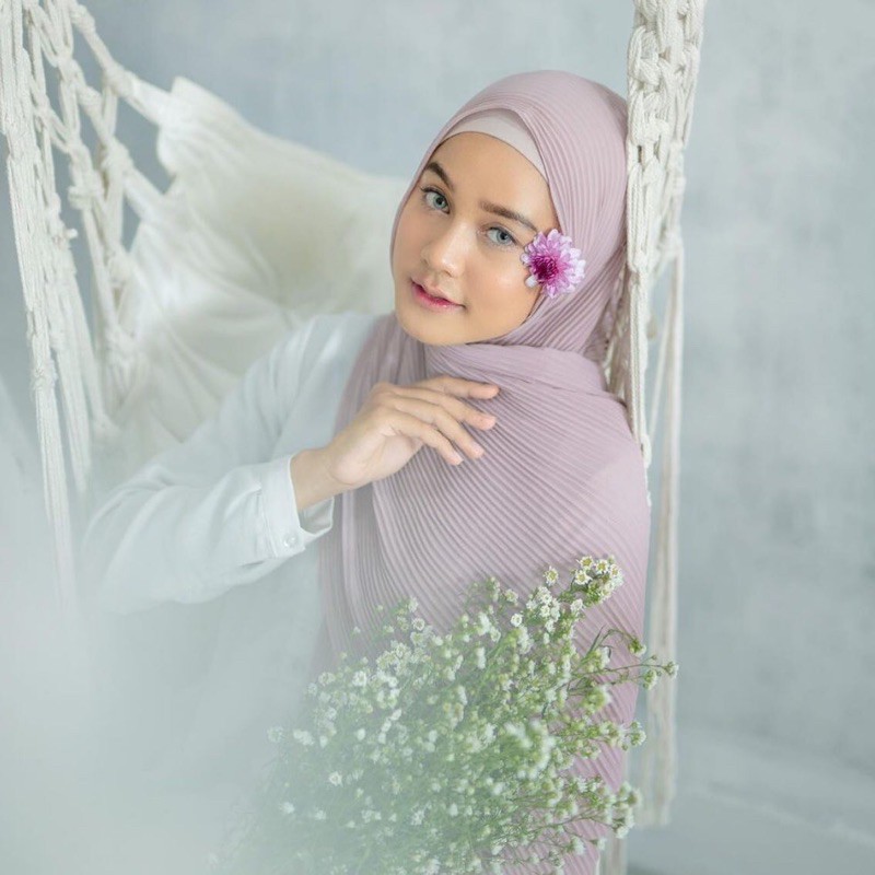MIRA PLEATED SAWL | PASHMINA PLISKET FULL PREMIUM (tanpa garis tengah)-2