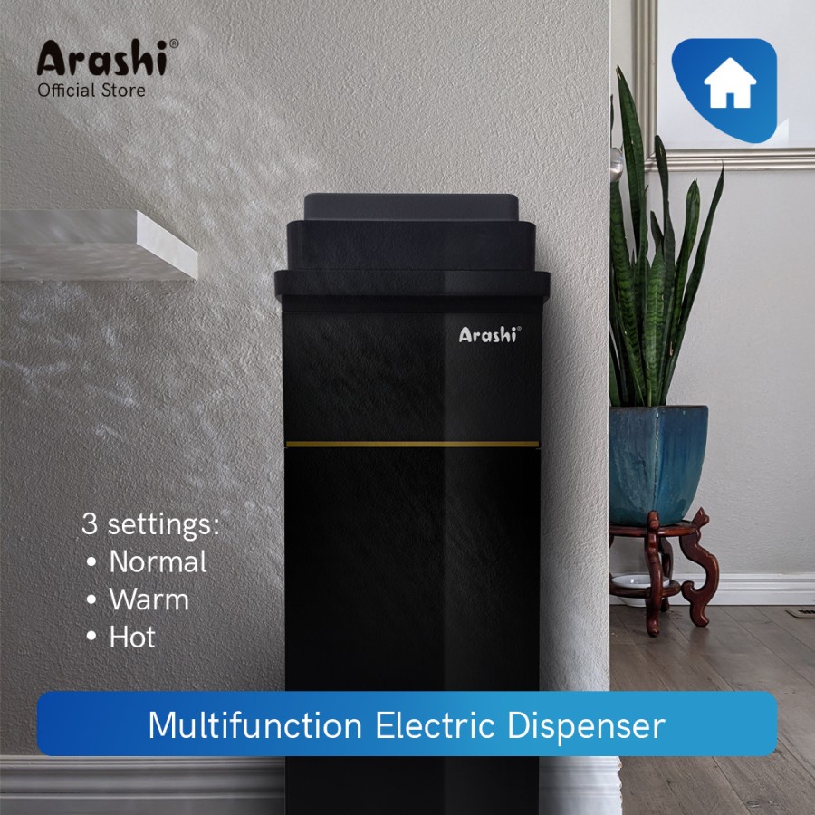 Arashi Multifunction Dispenser AMD 01B / Hot &amp; Warm / Galon Bawah