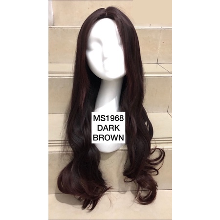 MS1968 FULL Wig IKKE JENNER / full wig korean layer wave tanpa poni 70-80 cm