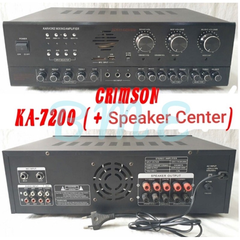 POWER AMPLIFIER CRIMSON 1500 Watt KA-7200
