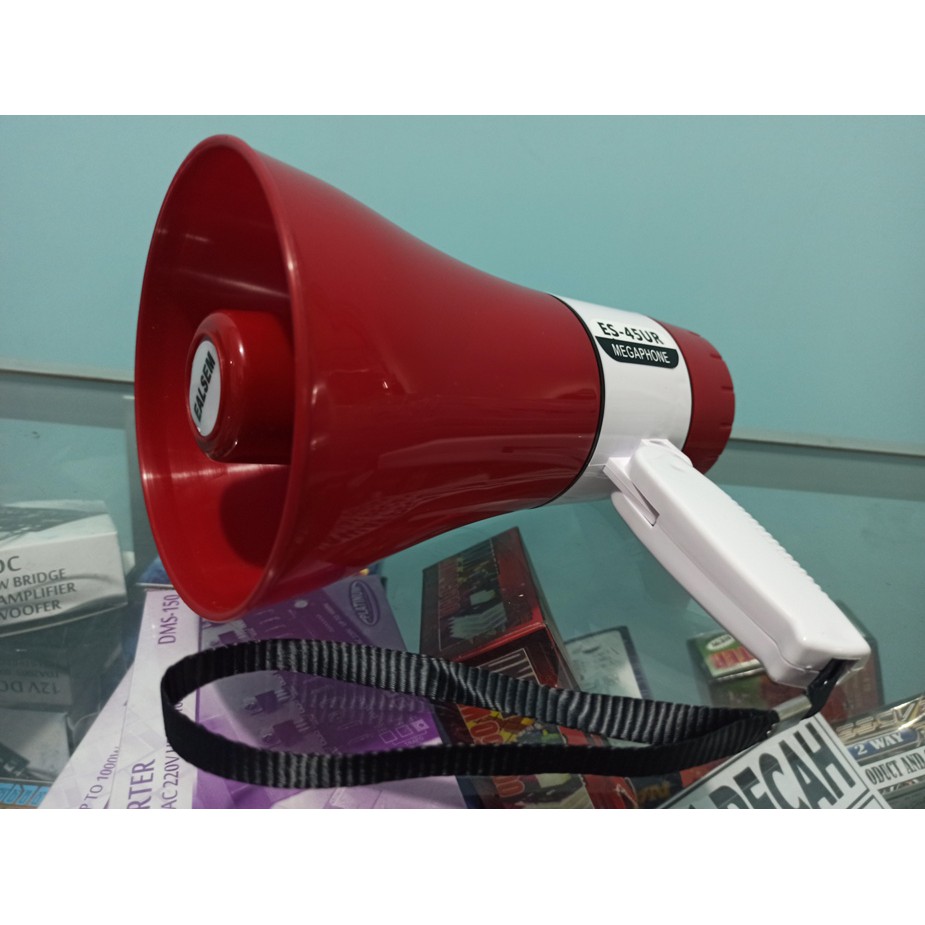 MEGAPHONE TOA PENGERAS SUARA ALARM REKAM RECHARGEABLE MURAH EALSEM