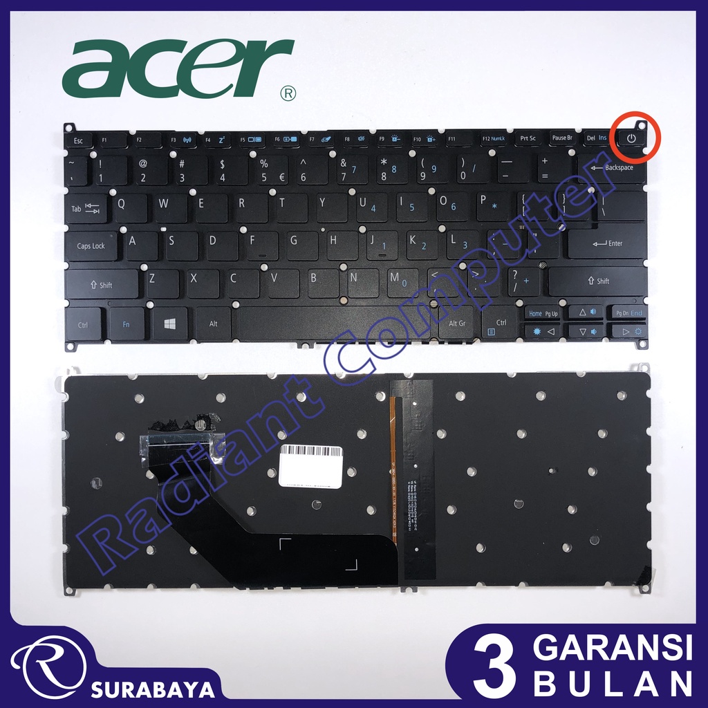 Keyboard Acer Swift SF314-52 SF314-52G SF314-53 SF314-53G Backlight