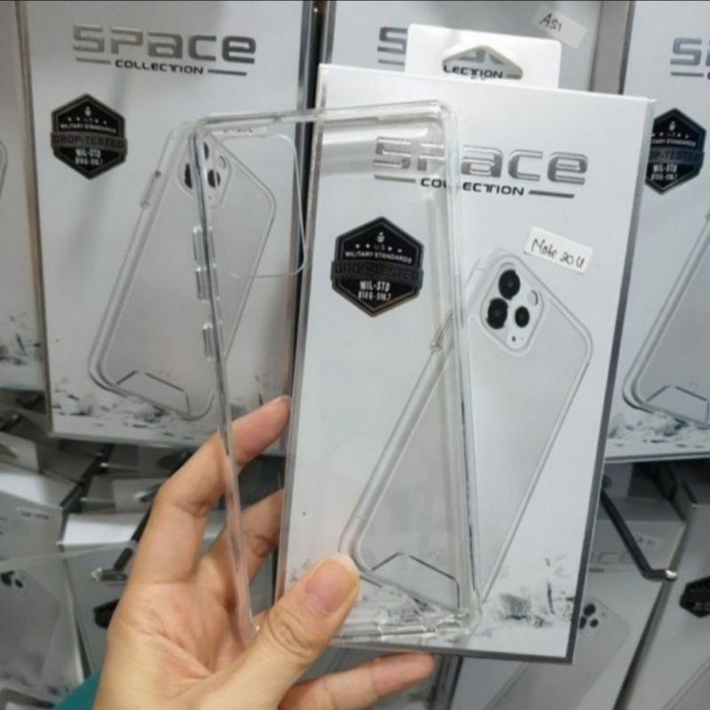 Samsung A51 A71 premium clear case space Military