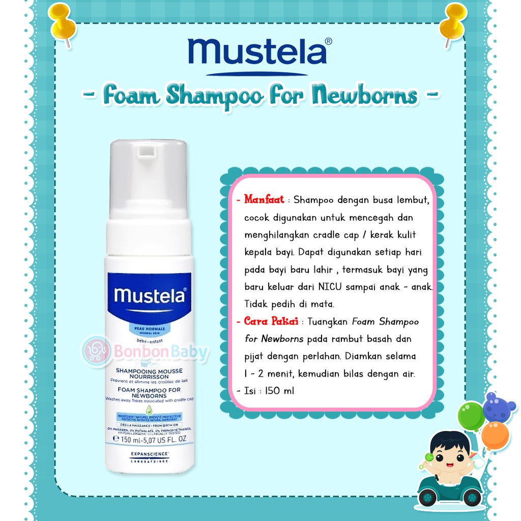 mustela baby foam shampoo for newborns