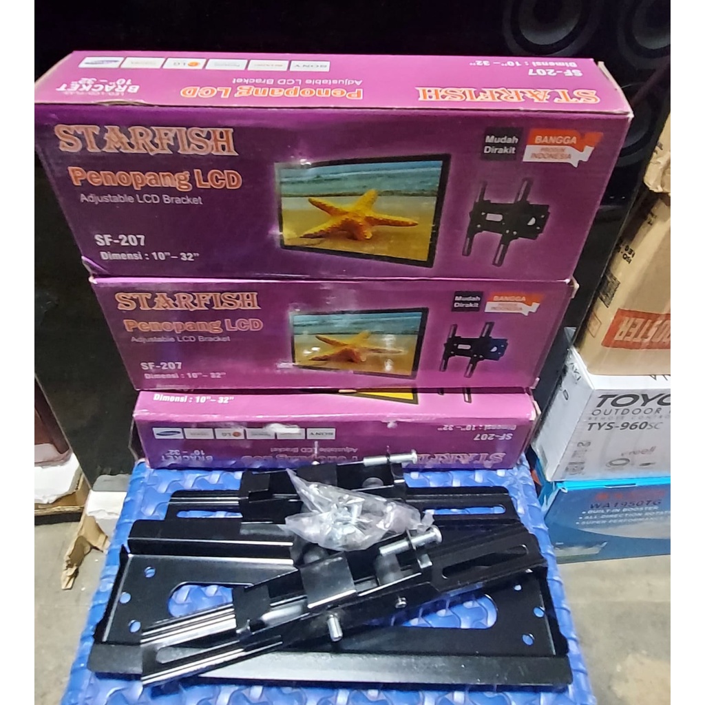 Bracket TV untuk LCD Merk STARFISH SF 207 untuk 10&quot; - 32&quot; ukuran bracket sedang