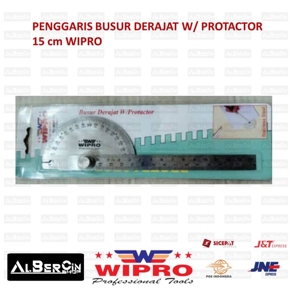 

Penggaris Busur Derajat Protactor 15cm WIPRO BDP-150 BDP150