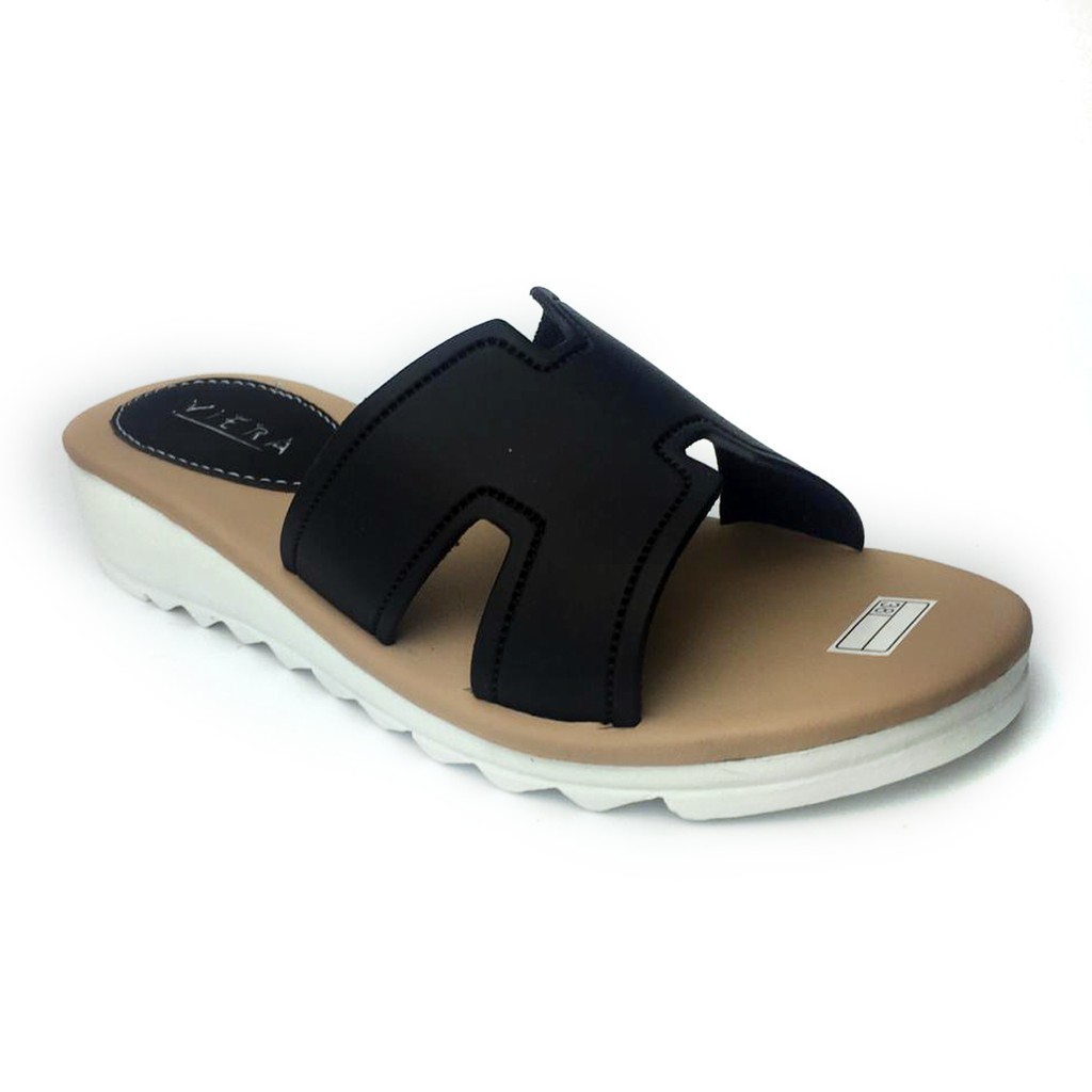 Lexy - Sandal Wanita Kokop Slop Kulit Tebal