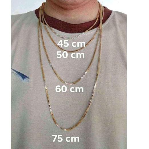 Special Price.. KALUNG RANTAI TITANIUM PRIA WANITA  LEBAR 3 MM PENGAIT S