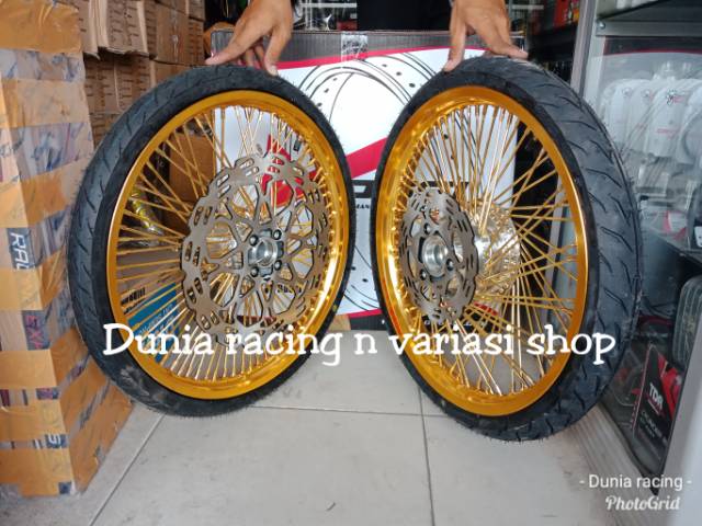 Velg jari jari seribu Satria Fu Sonic 150 CB 150 CBR 150 paketan Ban luar sama stel