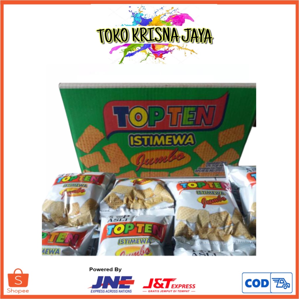 

1 DUS TOP TEN ISTIMEWA JUMBO KEMASAN ISI 4 RENCENG X 10 PCS