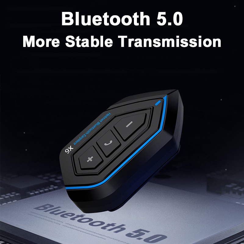 【Ready stock 】X6 Bluetooth Rider Intercom/Bluetooth Helm/Headset Helm Bluetooth Wireless WATERPROOF ORIGINAL-4