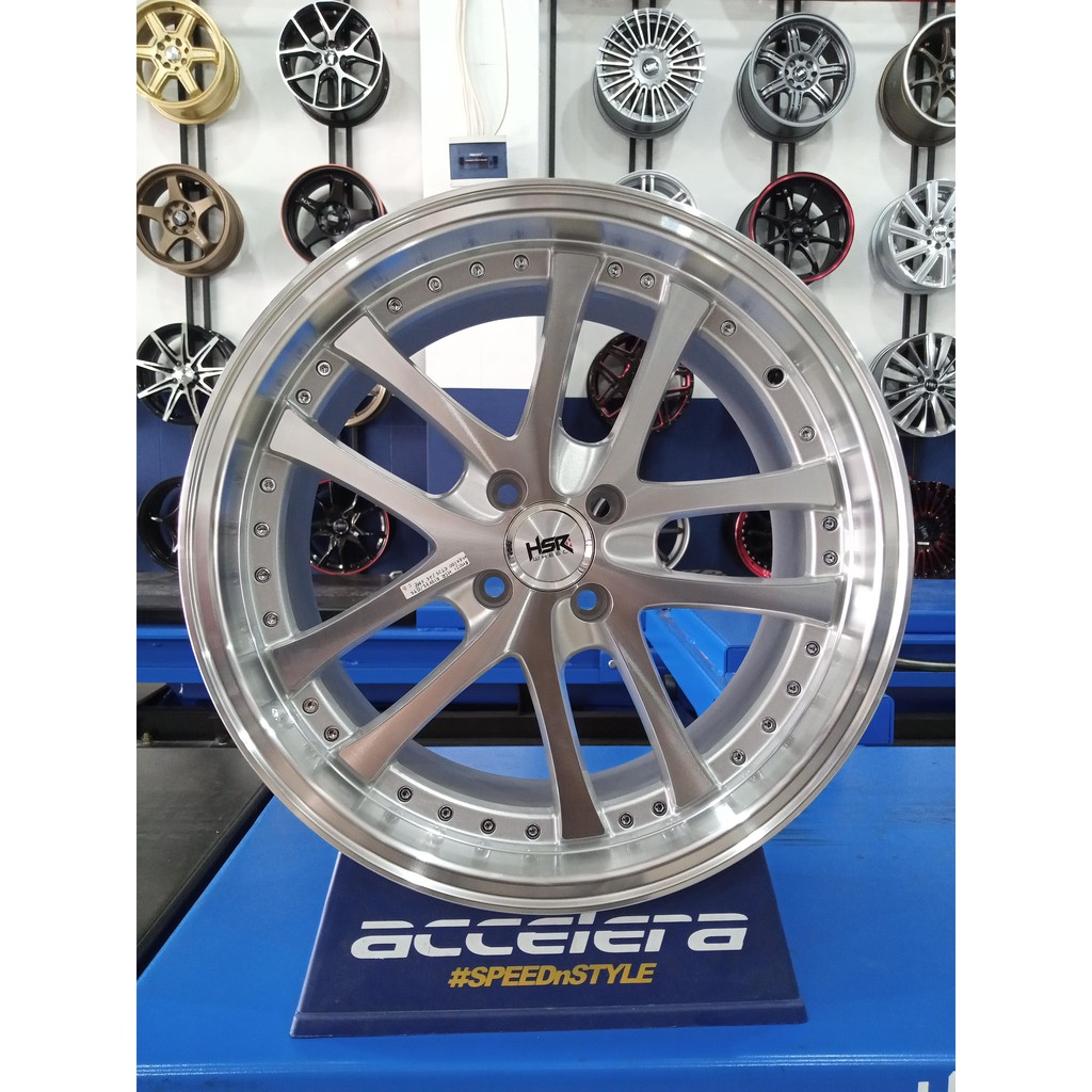 Peleg mobil racing terbaru Jazz R17 HSR Shoji Ring 17 Lubang 4x100 untuk Yaris Calya Sigra Vios