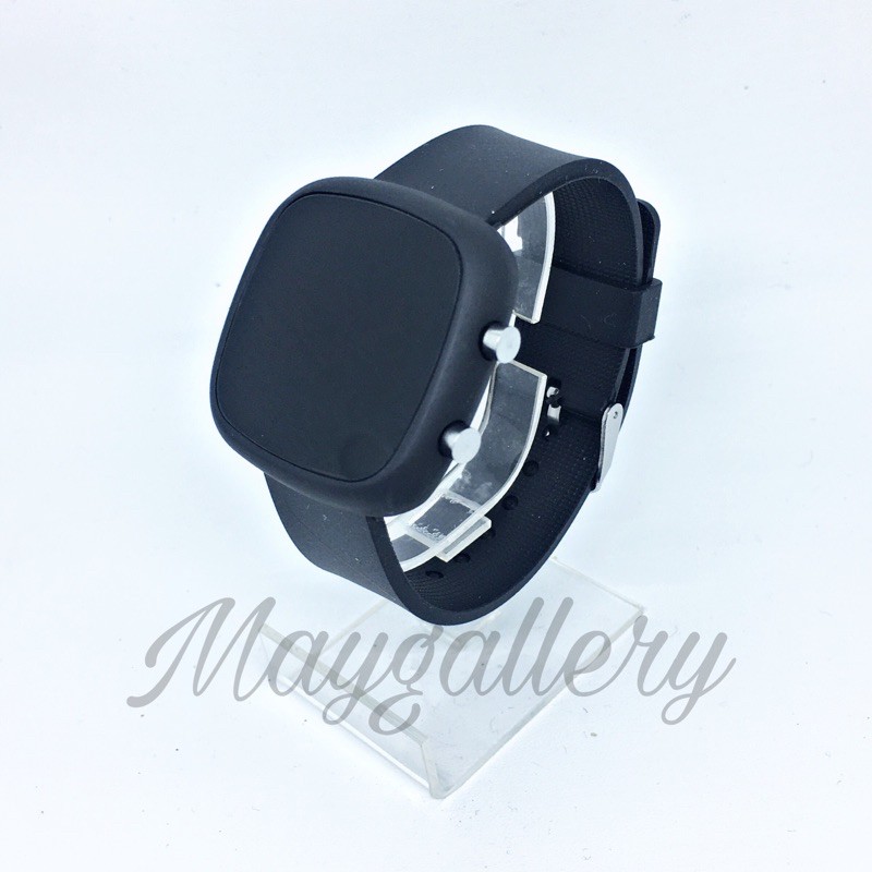 Jam Tangan Led Watch Oval (Free Gift)-Hitam full