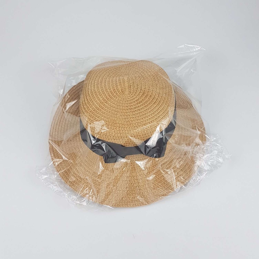 Topi Pantai Panama Summer Sun Beach Straw Hat - CW48