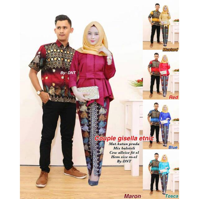Batik Couple Gisella etnic naomi keong batik modern batik pekalongan btc solo