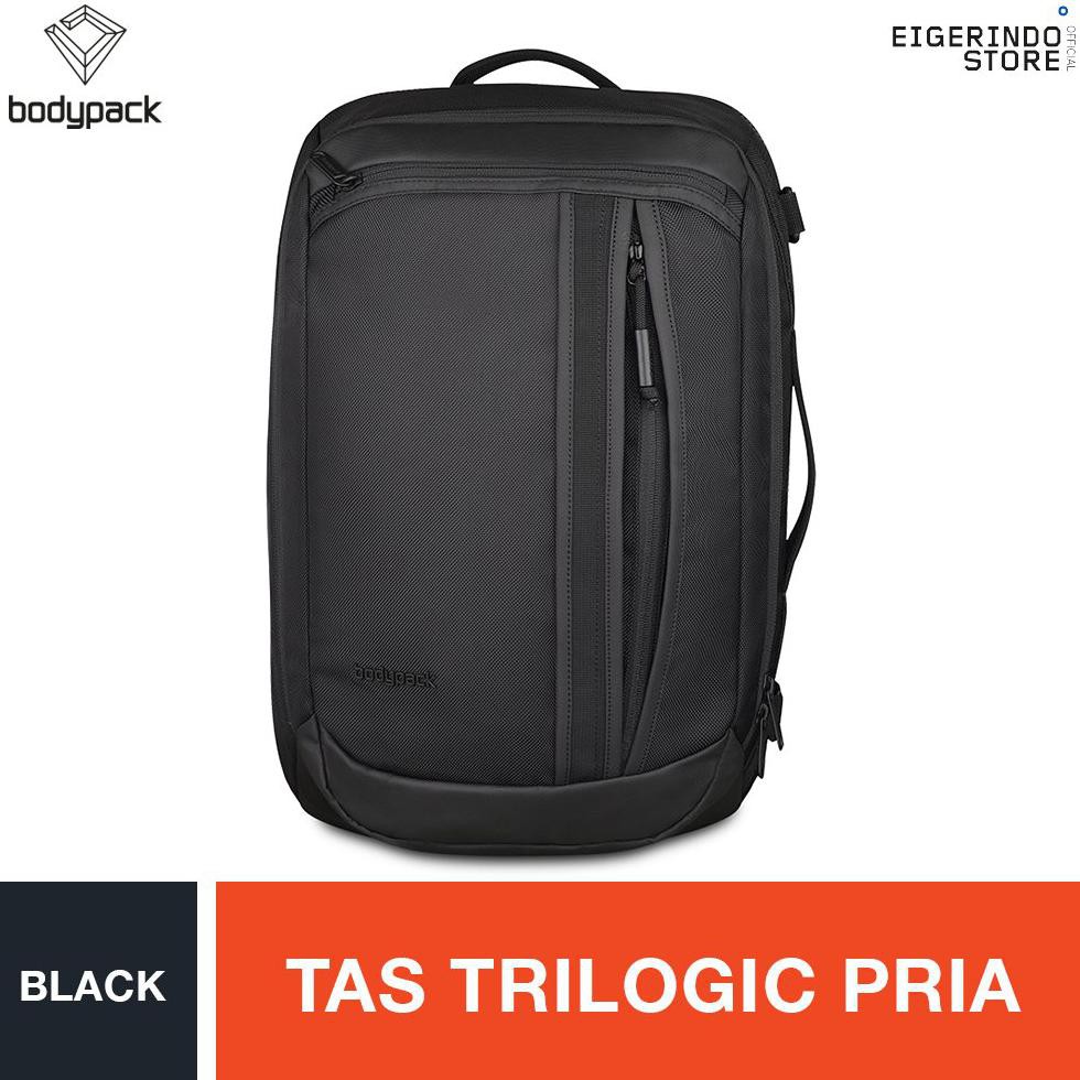 Paling Murah Bodypack Geometry 4.0 Trilogic Bag - Black