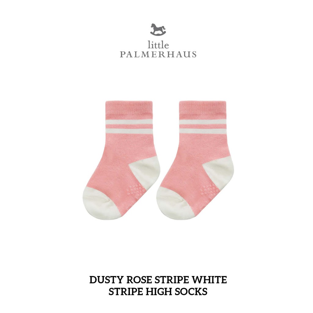 Little Palmerhaus ANTI SLIP Socks High Stripe Kaos Kaki Tinggi Betis CBKS