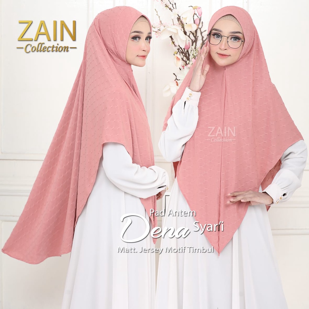 Jilbab Instan Bergo Dena Syari Ori Zain Collection-DUSTY