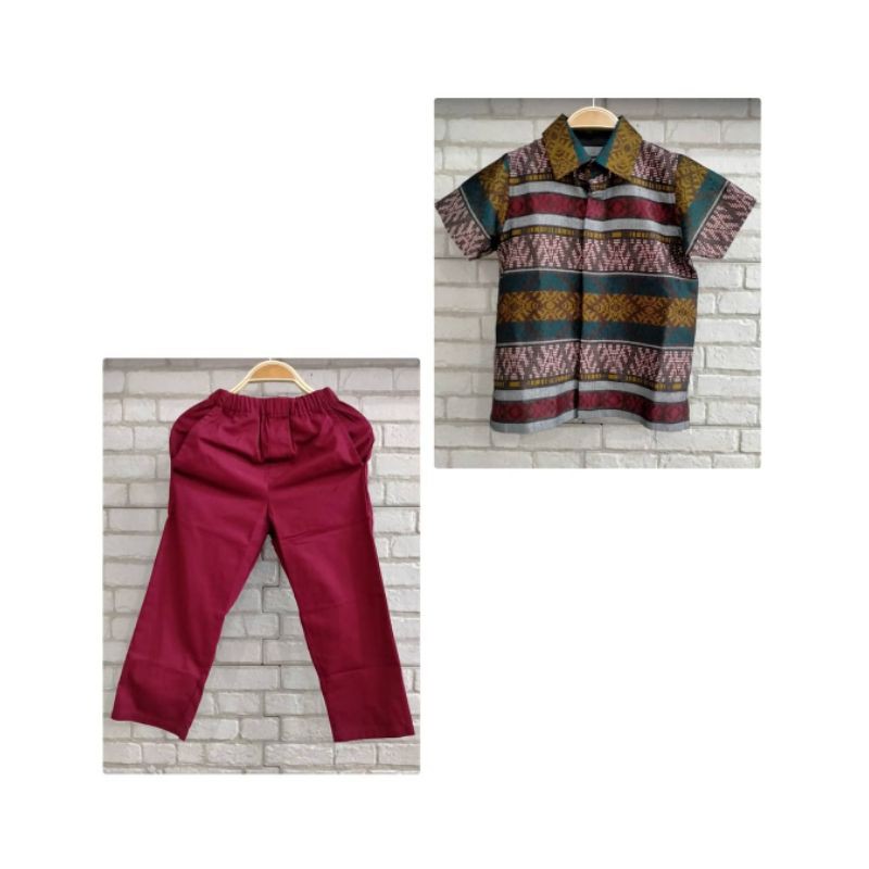 Baju koko anak elzatta murah lengan pendek Sarimbit Gilda Boy