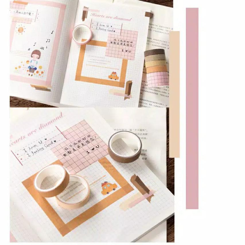 

PALING HOT!! KODE-234 10 Roll/Set washi Tape/BUJO Decorative Tape For Sticker Scrapbooking/Sticker D