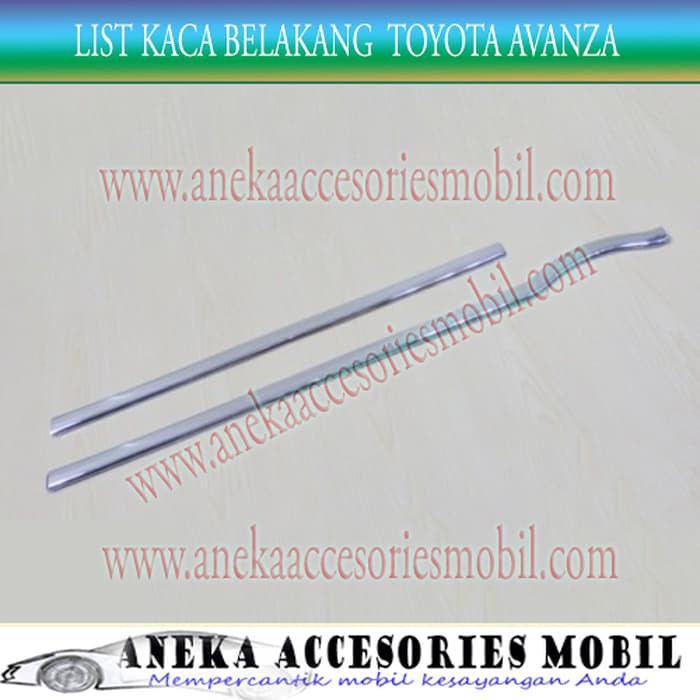 Diskon List Kaca Belakang/back list kaca Chrome Luxury Mobil Toyota Avanza