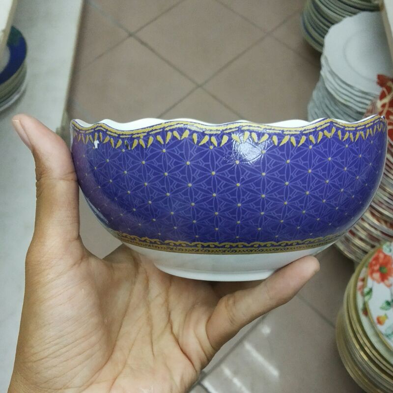 MANGKOK MANGKUK HIAS KERAMIK SANGO MOTIF NATAL CHRISTMAS