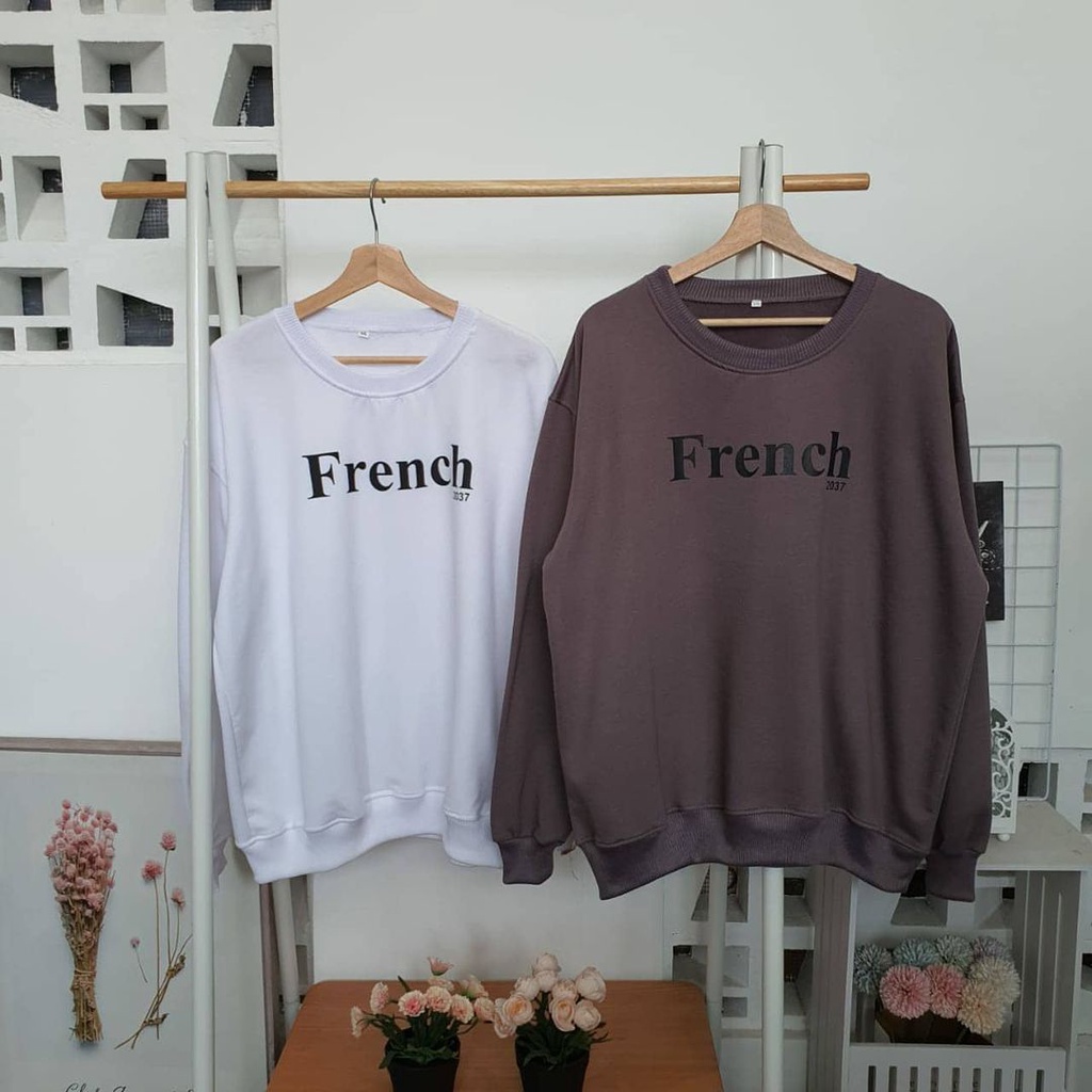 Sweater French XXL Sweatshirt Remaja Oblong Unisex Terbaru