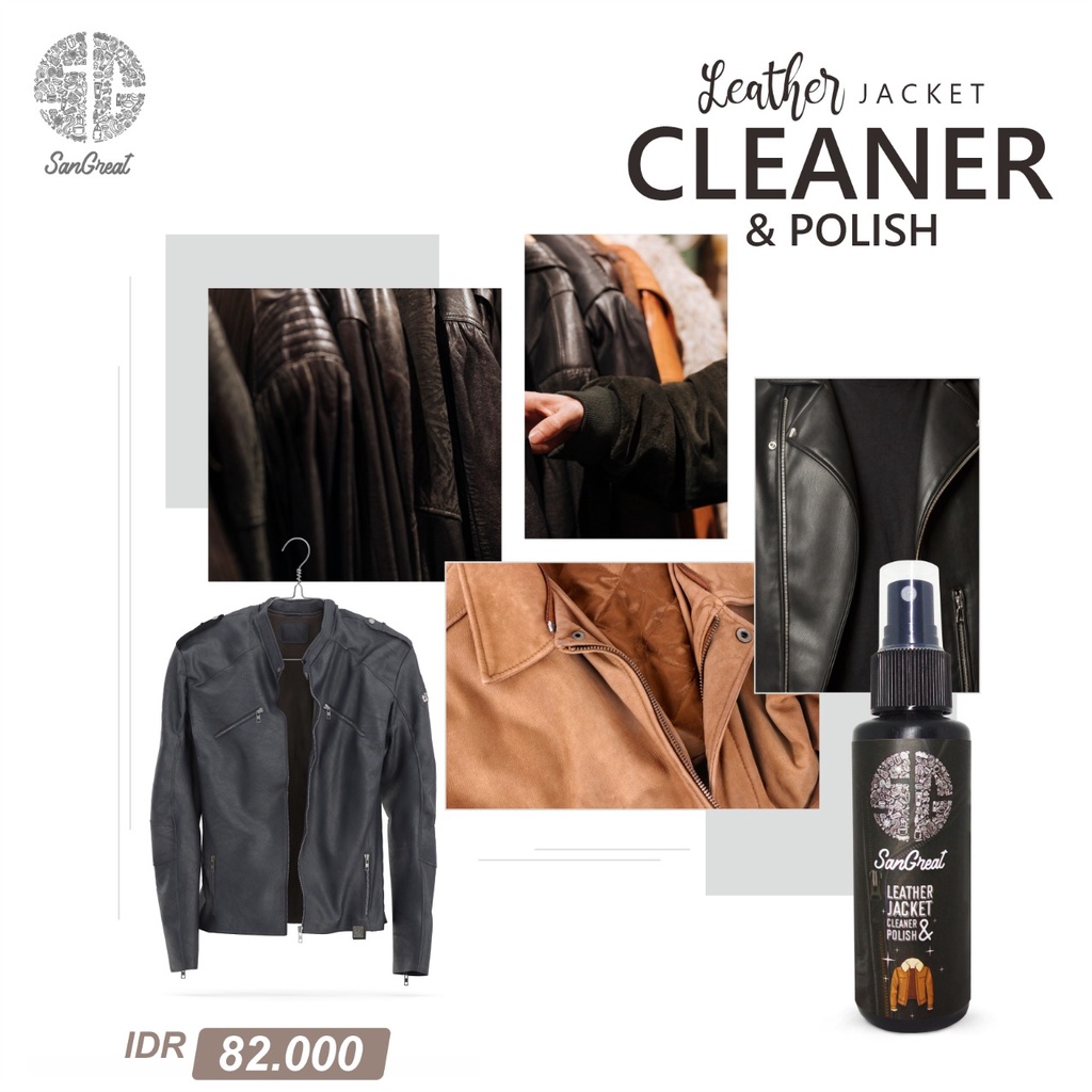 Leather jacket cleaner and polish, semir jaket kulit, leather jacket polish