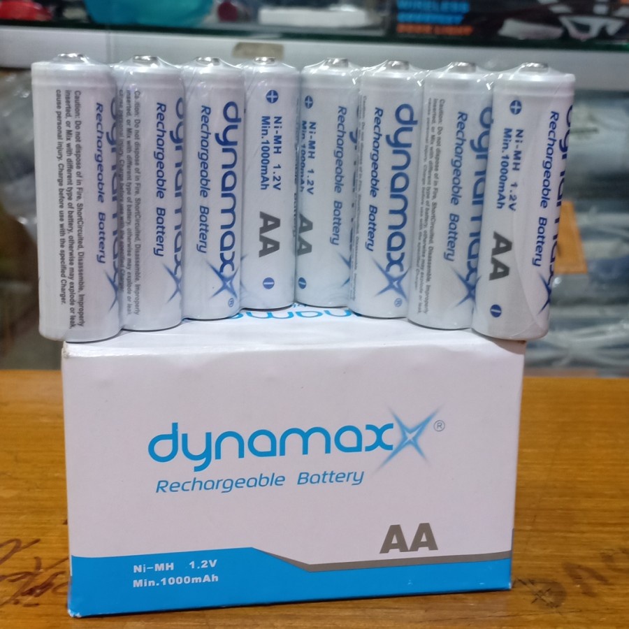 Baterai Recharge Cas AA 1.2v Dinamax 1000mAH