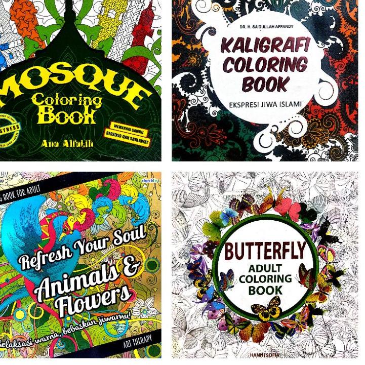 

[PRODUK NKHU7] BUKU MEWARNAI ANTI STRESS UNTUK DEWASA NDI