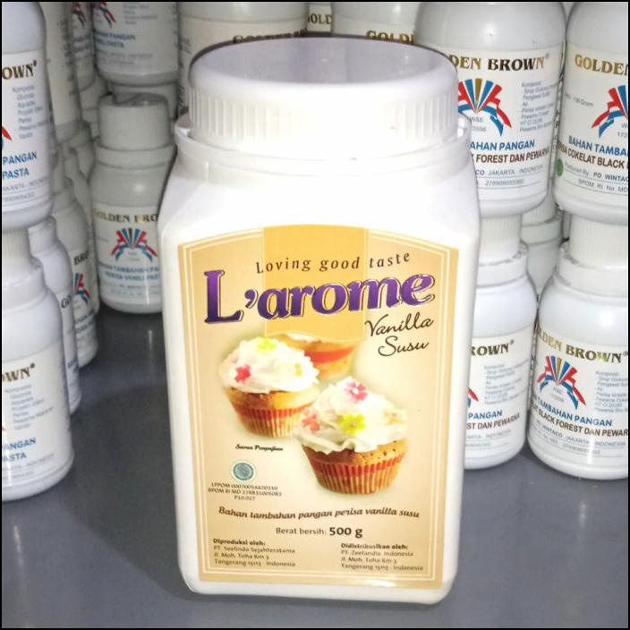 

LAROME VANILA SUSU 500 GRAM PERISA BUBUK VANILA