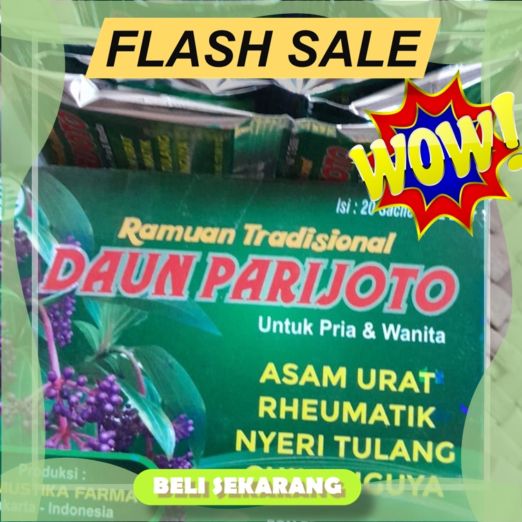 Herbal Obat Asam urat Super Ampuh Daun Parijoto Original Obati Reumatik Flu Tulang Nyeri Persendian 