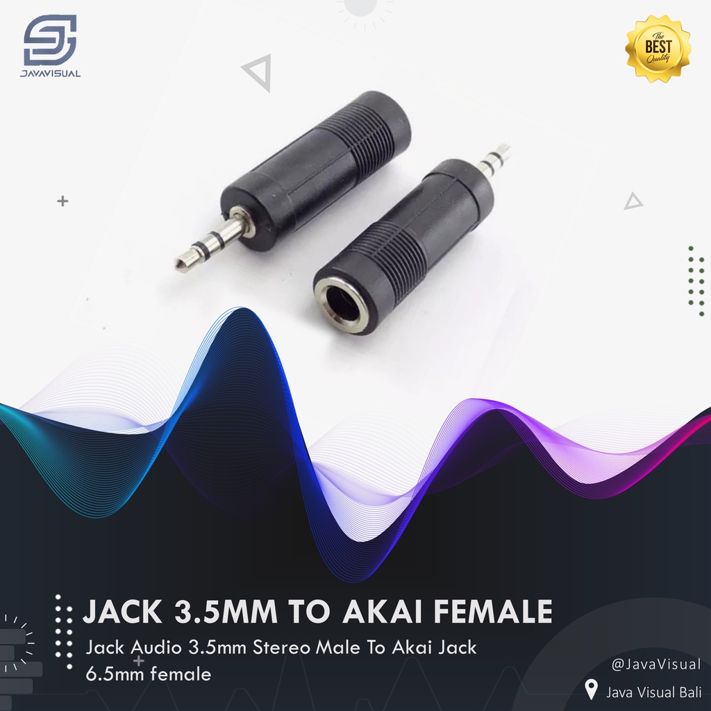 [JaVis] JACK AKAI MIC FEMALE TO JACK 3.5MM STEREO MALE