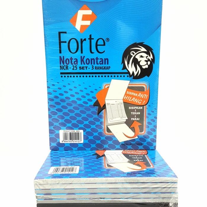 

Buku Nota Kontan Besar 3 Ply NCR Forte +