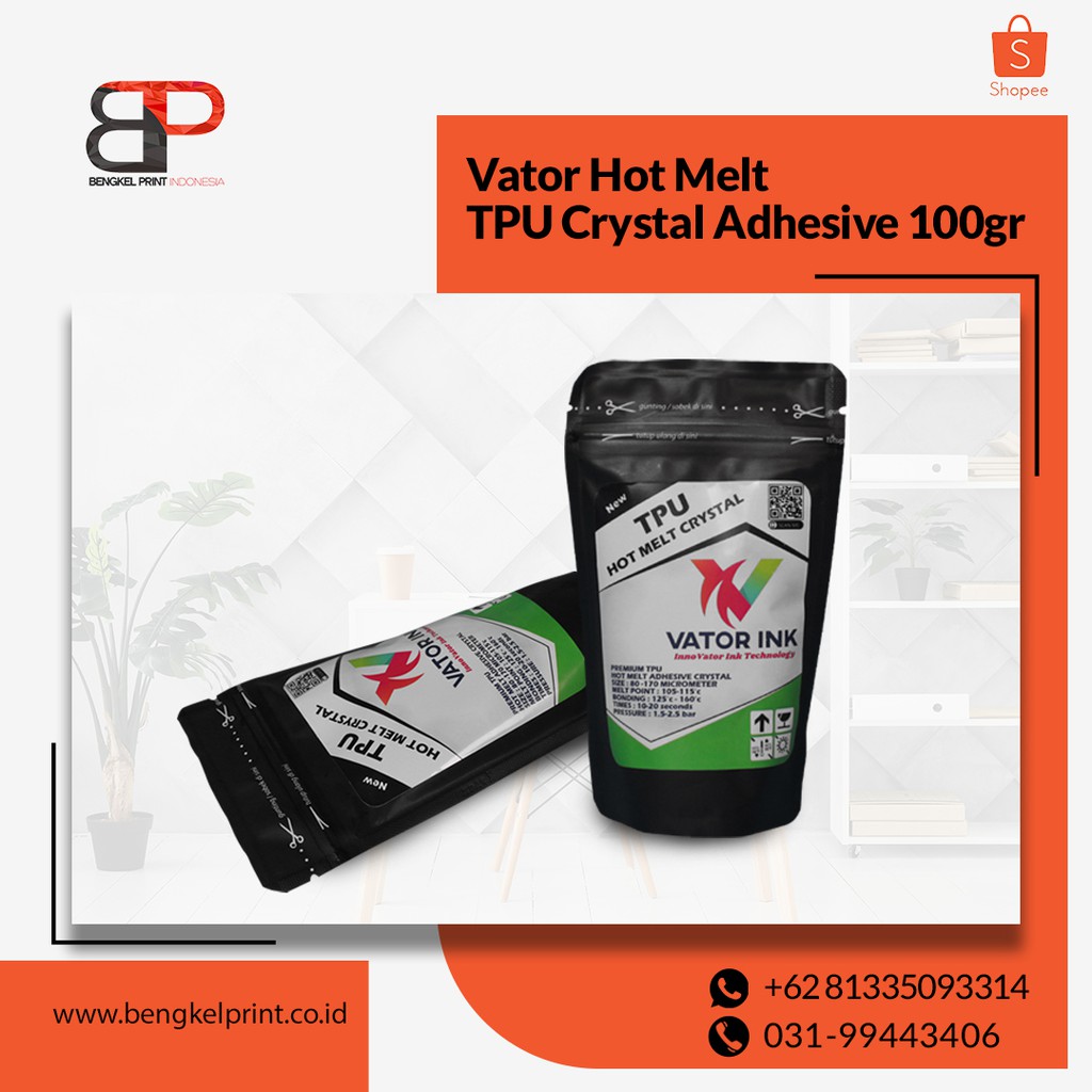 HOTMELT VATOR TPU PREMIUM 100gr | BUBUK POWDER DTF | BUBUK  DTF